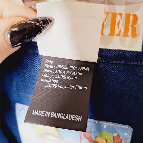 Vintage Obermeyer Kids Ski Bibs Medieval Blue Chill Factor Pants Suit 4 Snow - Picture 7 of 12